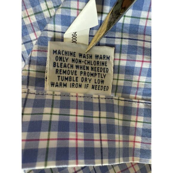 Ralph Lauren Button Down Blue White Size LRG 100% Cotton Long Slv - Picture 11 of 11